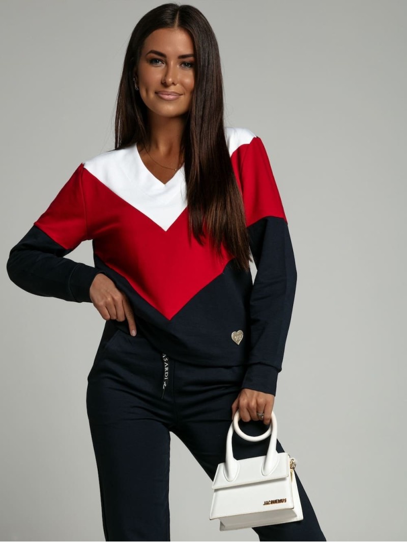 Women\'s navy blue tracksuit set FI581 - Online store - Boutique